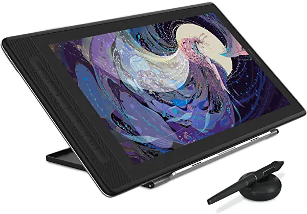 Tablet de desenho HUION KamVAS Pro 16 2,5K QHD 2022 com tela QLED