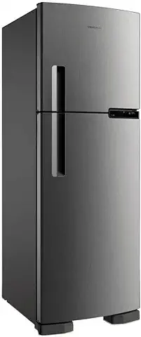 Geladeira Frost Free Brastemp Duplex 375L Cor Inox BRM44HK 127V