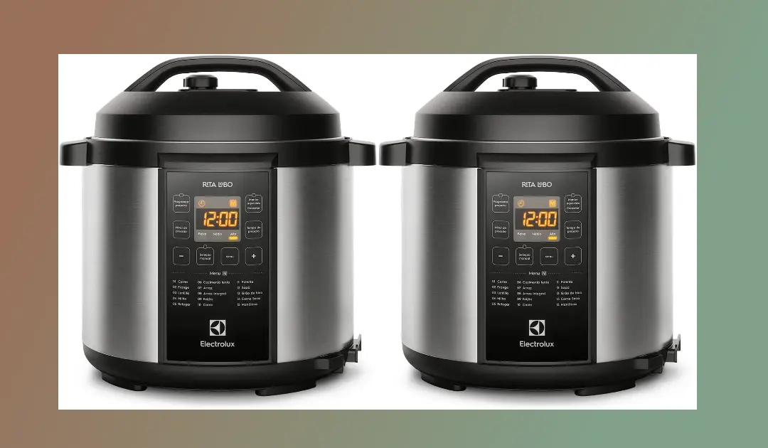 Panela de pressão elétrica Electrolux digital capacidade 6L